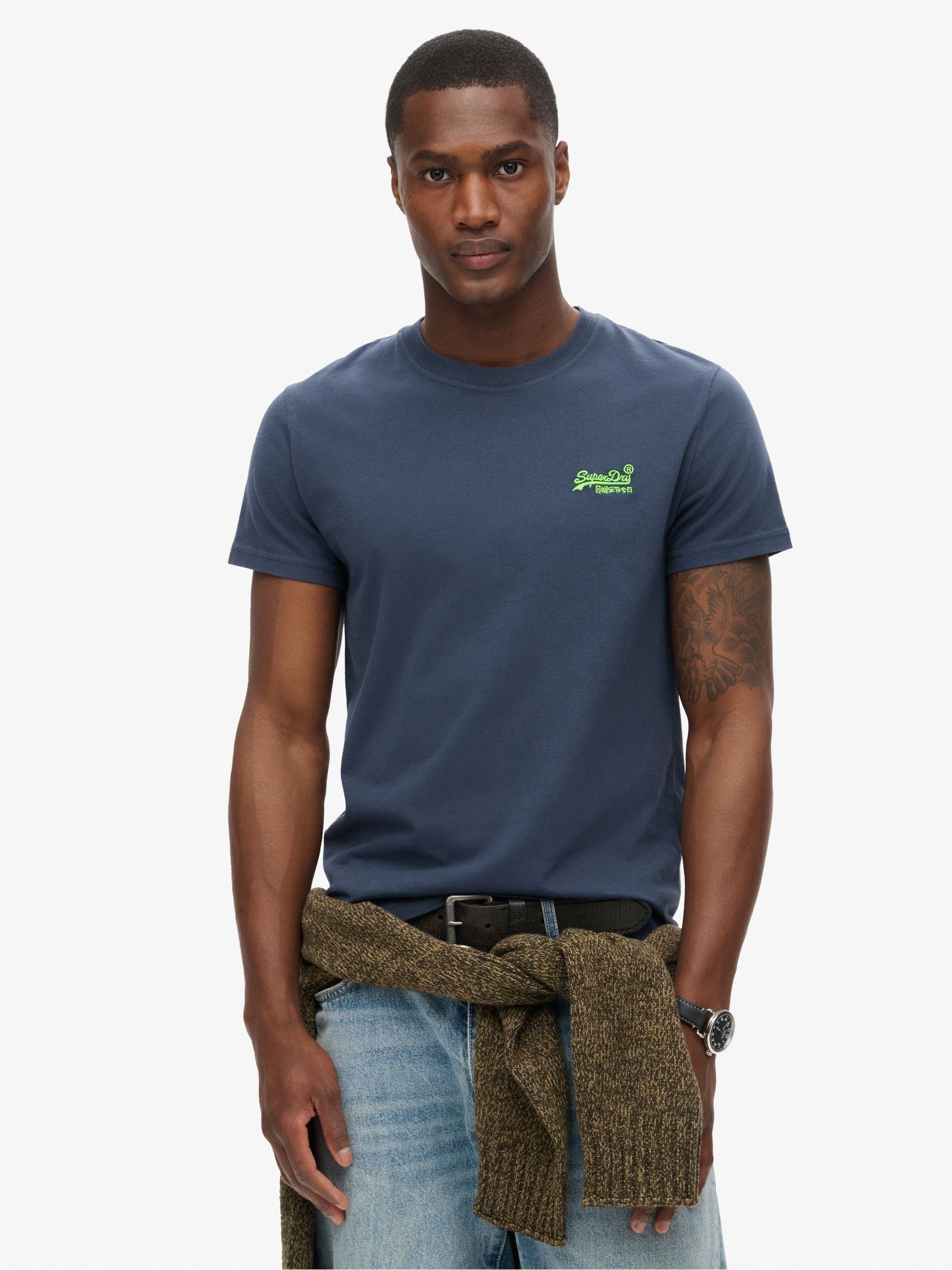 Superdry navy t shirt sales