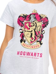 Character White/Pink Harry Potter Short Sleeve 100% Cotton Pyjamas - Image 2 of 2