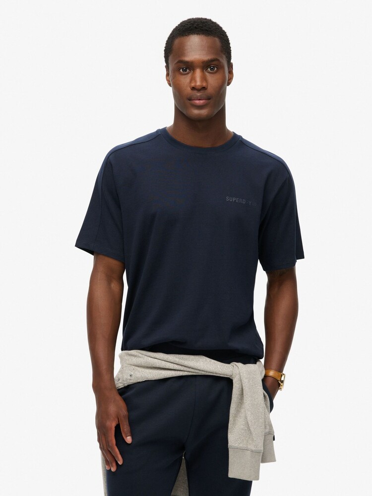 Blau - Superdry – Tech – T-Shirt im Relaxed-Fit - Bild 1 von 5