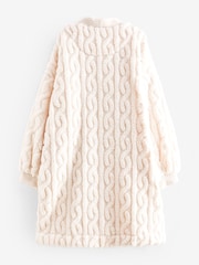 Creme - Strickjacke mit Zopfmuster (3-16 J.) - Bild 6 von 7