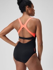 Speedo Black Flex Band Womens Swimsuit With Built In Swim Bra - Image 2 of 9