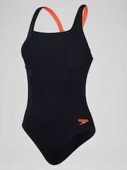 Speedo Black Flex Band Womens Swimsuit With Built In Swim Bra - Image 8 of 9