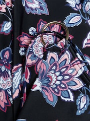 Speedo Black Printed Womens Shaping Strappy 1 Piece Swimsuit - Image 9 of 9