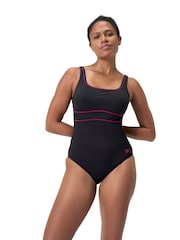 Speedo – ContourEclipse – figurformender Badeanzug für Damen, Schwarz - Bild 1 von 7