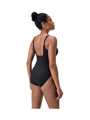 Speedo – ContourEclipse – figurformender Badeanzug für Damen, Schwarz - Bild 2 von 7