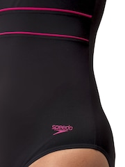 Speedo – ContourEclipse – figurformender Badeanzug für Damen, Schwarz - Bild 6 von 7