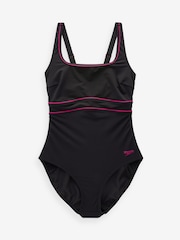 Speedo – ContourEclipse – figurformender Badeanzug für Damen, Schwarz - Bild 7 von 7