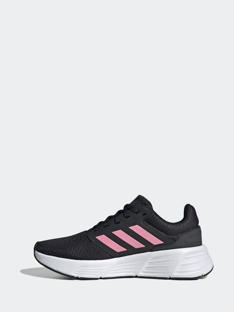 adidas Black Galaxy 6 Trainers - Image 2 of 8