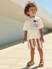 Purple 100% Cotton T-Shirt And Shorts Set (3mths-7yrs) - Image 1 of 7