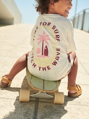 Purple 100% Cotton T-Shirt And Shorts Set (3mths-7yrs) - Image 2 of 7