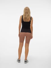 Mamalicious Brown High Waisted Over the Bump Cycling Shorts - Image 2 of 6