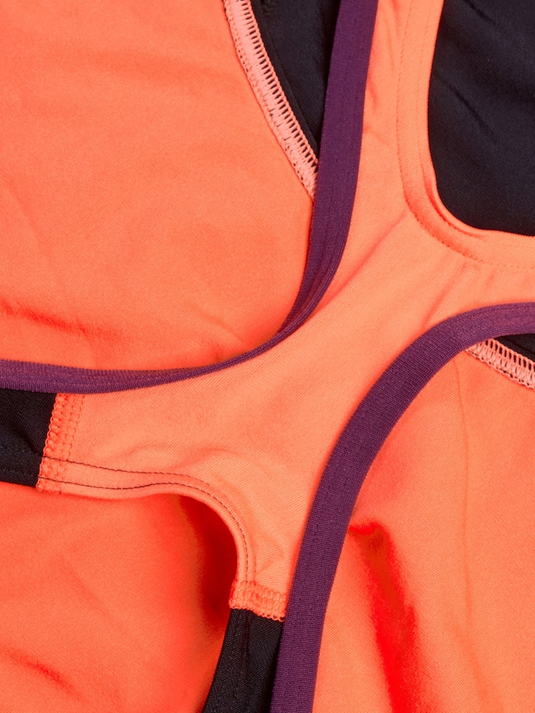 Speedo Black Placement Laneback Womens Swimsuit - Image 7 of 7