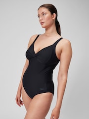 Speedo Black Shaping Womens Cross Knot 1 Piece Swimsuit - Image 4 of 8