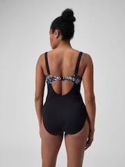 Speedo Black Printed Womens Shaping Opus Gem DD+ 1 Piece Swimsuit - Image 2 of 8