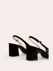 Boden Black Slingback Mid-Heel Pumps - Image 3 of 5