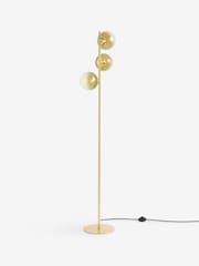 MADE.COM Brass/Green Ombre Globe Floor Lamp - Image 5 of 5