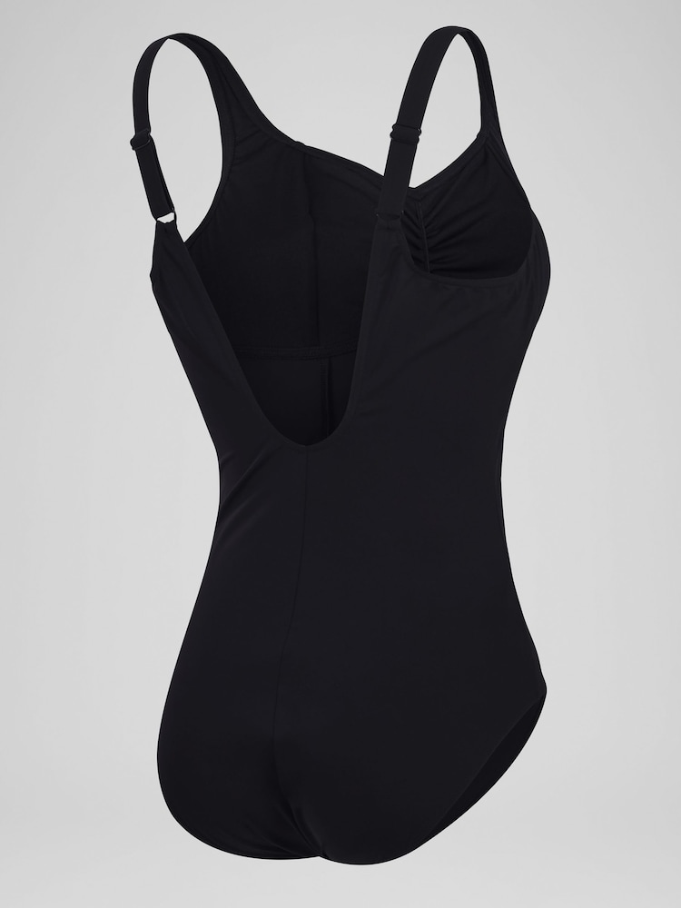 Speedo Black Longer Body Womens Shaping AquaNite Swimsuit - Image 7 of 7