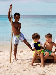 Boys Hawaii Swim 100% Cotton Shorts - Image 2 of 3