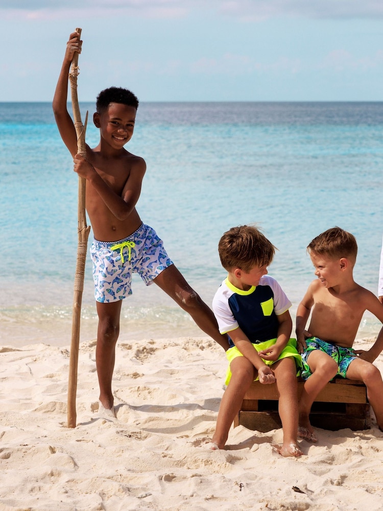 Boys Hawaii Swim 100% Cotton Shorts - Image 2 of 3