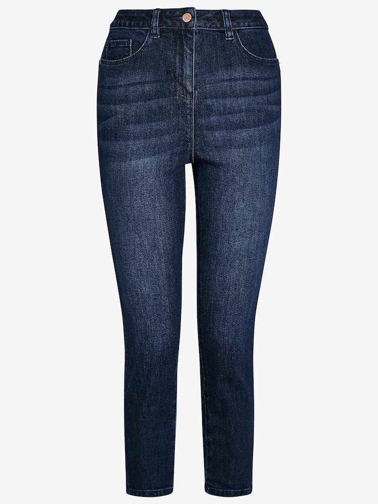 Tintenblau - Cropped Skinny-Jeans - Bild 2 von 2