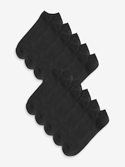 Black Trainer Socks 10 Pack - Image 1 of 2