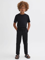Черный - Брюки чинос зауженного кроя Reiss Eastbury - Image 3 of 6