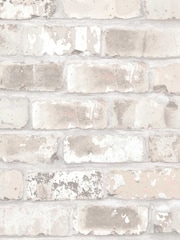 Woodchip & Magnolia Natural Edgworth Brick Wallpaper - Image 3 of 4