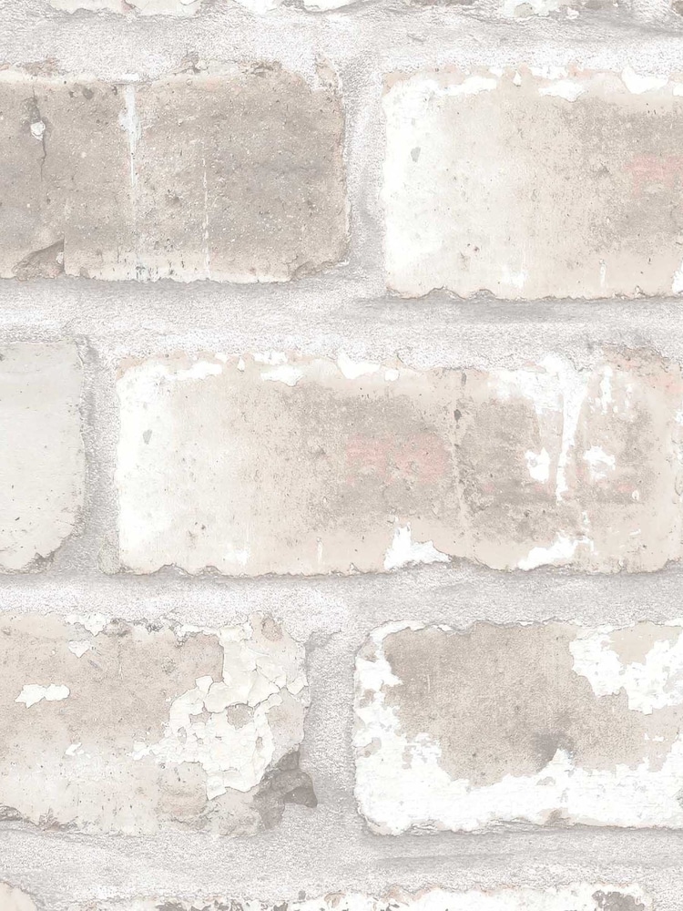 Woodchip & Magnolia Natural Edgworth Brick Wallpaper - Image 4 of 4