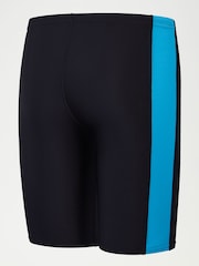 Speedo Boys Colourblock Rash Top and Jammer Black Set - Image 3 of 6
