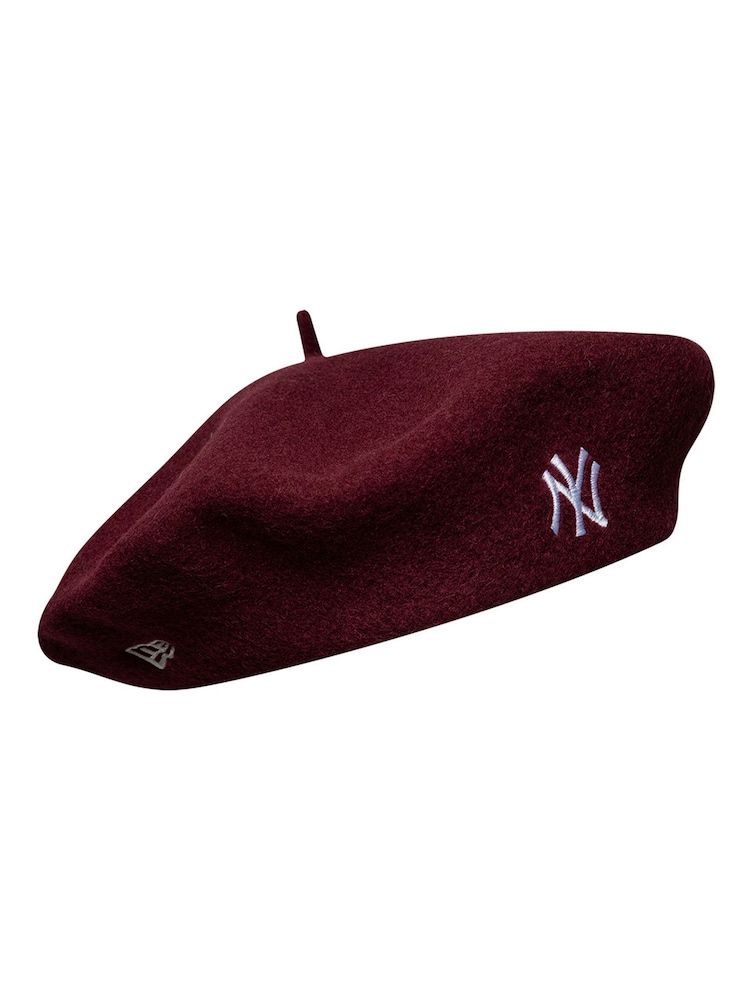 New Era Red Wool Script New York Yankees Beret - Image 2 of 5