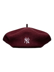 New Era Red Wool Script New York Yankees Beret - Image 3 of 5