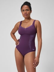 Speedo Damen Luna Elustre Figurformender, 1-teiliger Badeanzug - Bild 1 von 8