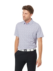 Callaway Apparel Making Flowers Print White Polo Shirt - Image 1 of 6
