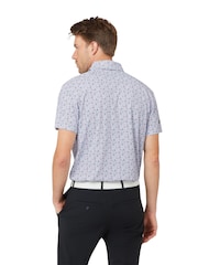 Callaway Apparel Making Flowers Print White Polo Shirt - Image 2 of 6