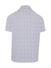Callaway Apparel Making Flowers Print White Polo Shirt - Image 6 of 6