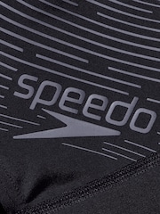 Speedo Boys Medley Logo Jammer Black Swim Shorts - Image 5 of 5