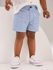 Chambray Blue Chinos Shorts (3mths-7yrs) - Image 1 of 7