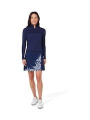 Callaway Apparel Blue 1/4 Zip Pullover Sweater With Ribbed Detailing - Slika 3 iz 6