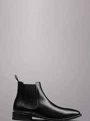 Charles Tyrwhitt Black Leather Chelsea Boots - Image 1 of 3