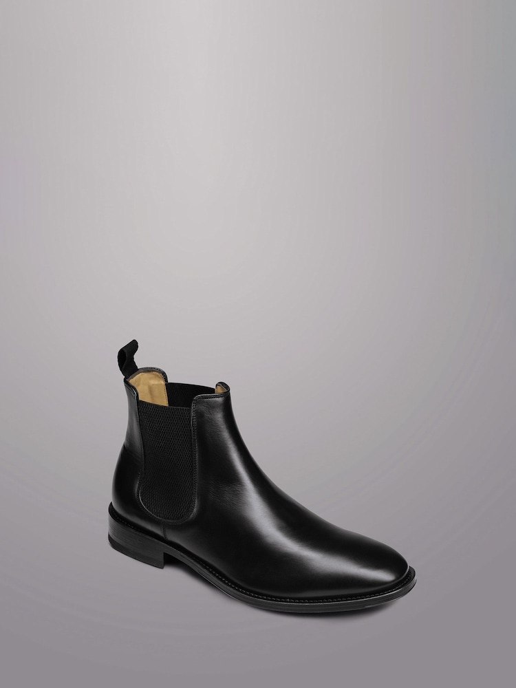 Charles Tyrwhitt Black Leather Chelsea Boots - Image 2 of 3