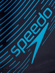 Speedo Boys Blue Medley Logo Jammer Swim Shorts - Image 4 of 4