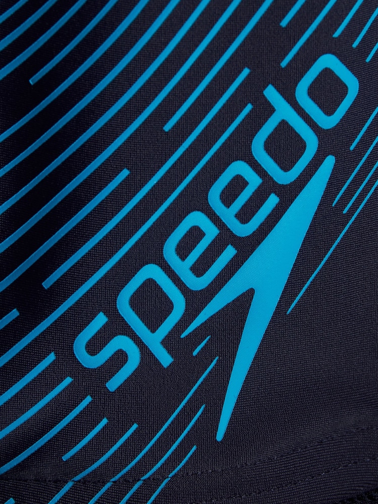Speedo Boys Blue Medley Logo Jammer Swim Shorts - Image 4 of 4