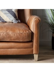Gallery Home Vintage Brown Mr Paddington Leather Sofa - Image 3 of 5