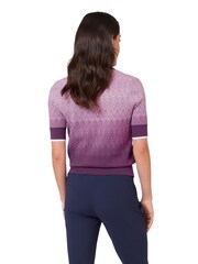 Callaway Apparel Purple Chev Gradient Sweater - Image 2 of 6