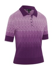 Callaway Apparel Purple Chev Gradient Sweater - Image 5 of 6