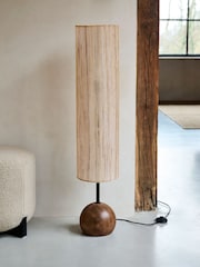 French Connection Wood Kinsha Floor Lamp - Image 2 of 5