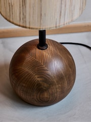 French Connection Wood Kinsha Floor Lamp - Image 3 of 5