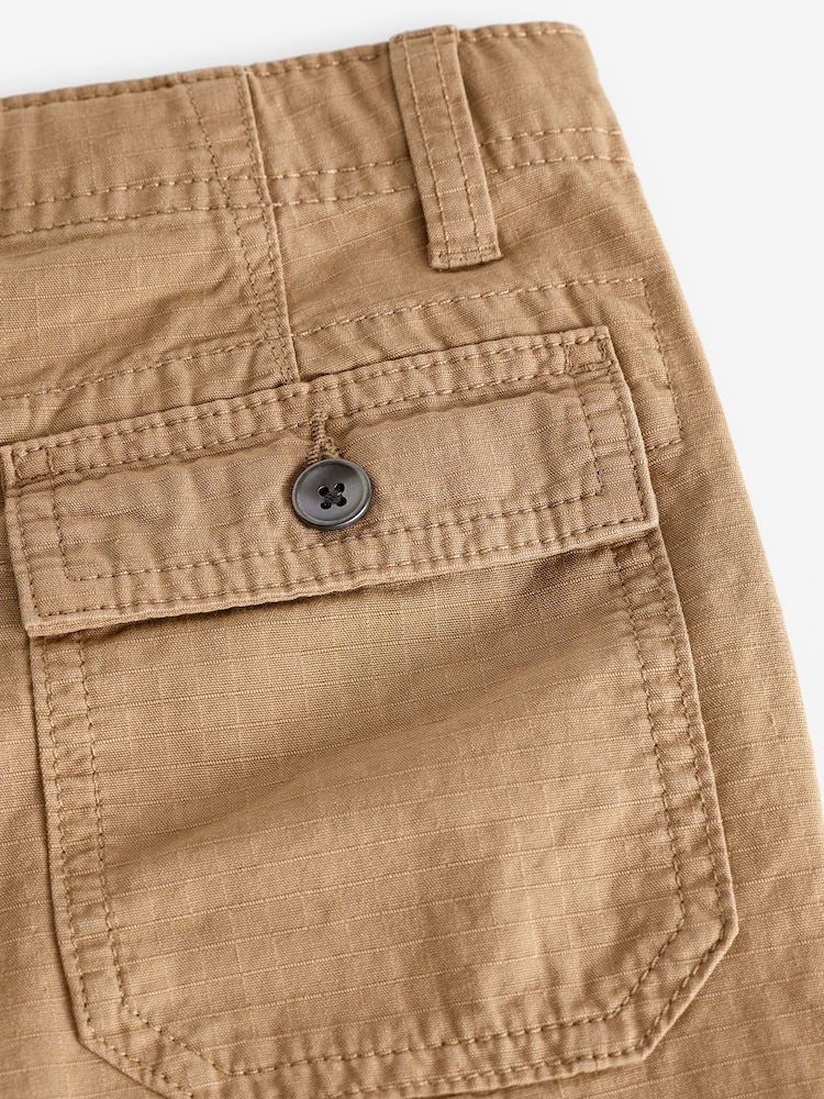 Tan Brown Ripstop Utility Trousers (3-16yrs) - Image 4 of 4 Tan Brown Ripstop Utility Trousers (3-16yrs) - Image 4 of 4