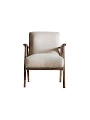 Gallery Home Natural Linen Cream Neyland Armchair - Image 1 of 2