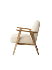 Gallery Home Natural Linen Cream Neyland Armchair - Image 2 of 2